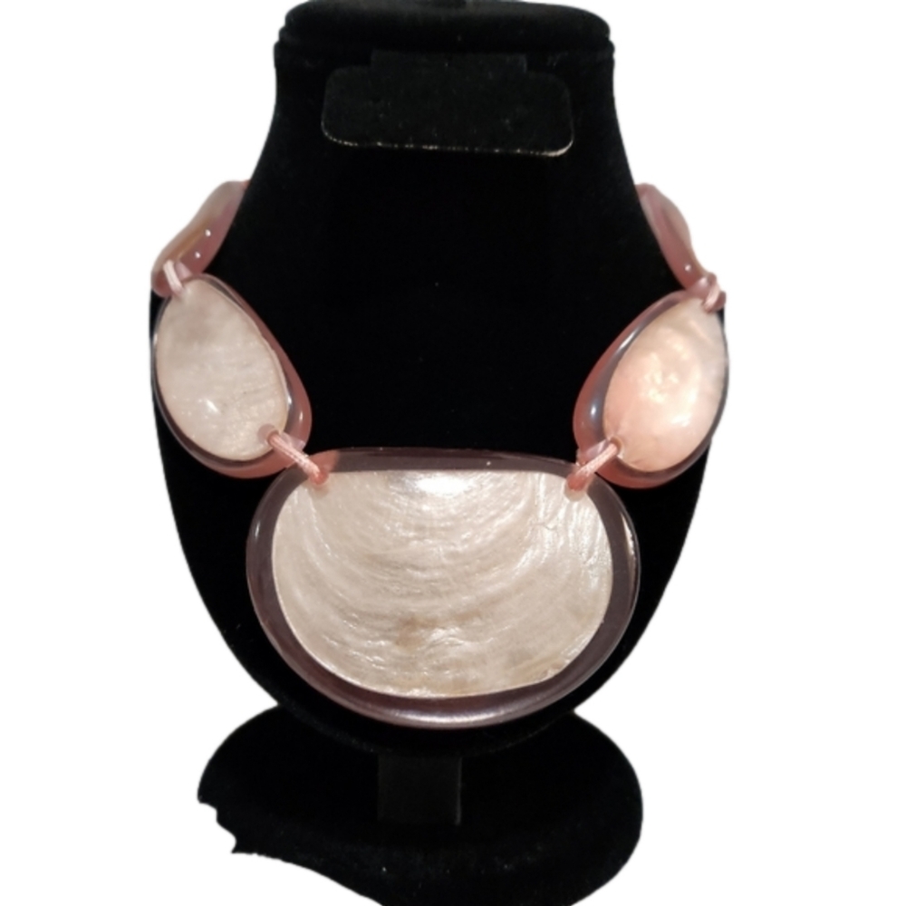 Style and Co Pink Resin Necklace